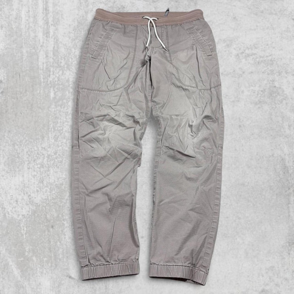 Vuori Ripstop Pants Womens Large Gray Jogger Hiking Outdoor V434 Organic Cotton